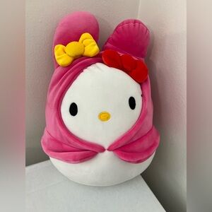 Squishmallow Sanrio Hello Kitty in My Melody Hoodie Plush - 8" Tall